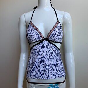 Hula Honey push up pad apron back tankini top